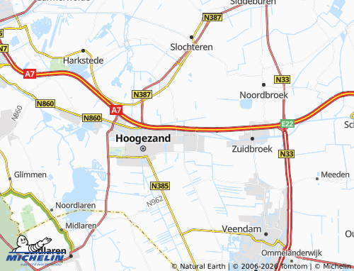MICHELIN Sappemeer map - ViaMichelin