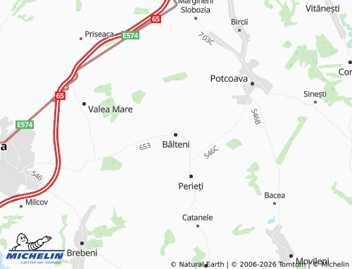 Mappa MICHELIN Bălteni - ViaMichelin
