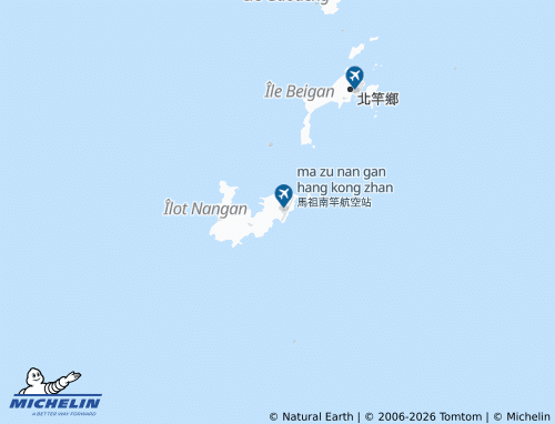 MICHELIN Lienchiang County map - ViaMichelin