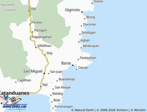 MICHELIN Macutal map - ViaMichelin