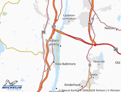 Mapa MICHELIN Schodack Landing - ViaMichelin