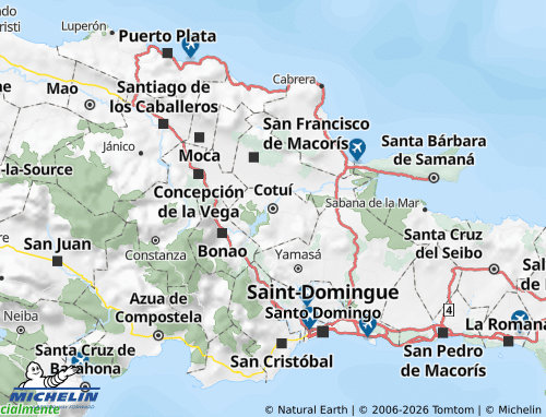 MICHELIN Sánchez Ramírez map - ViaMichelin