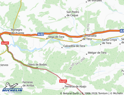 Mappa MICHELIN Calzadilla de Tera - ViaMichelin