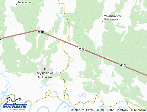 MICHELIN Vetel'skaya map - ViaMichelin