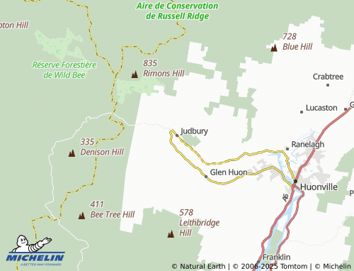 MICHELIN Judbury map - ViaMichelin