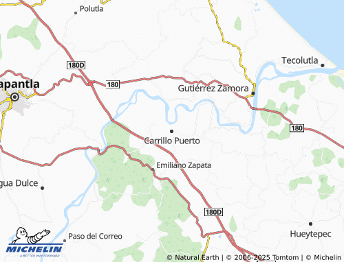 MICHELIN Carrillo Puerto map - ViaMichelin