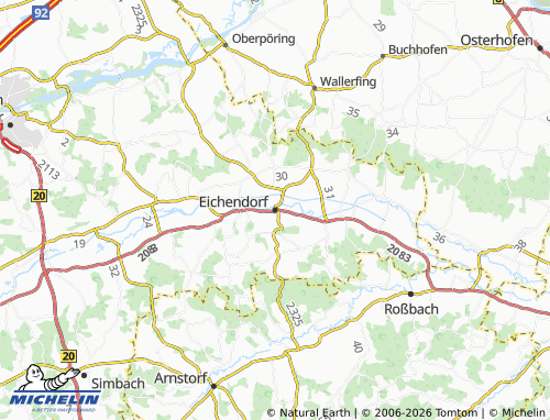 Mapa MICHELIN Eichendorf - ViaMichelin