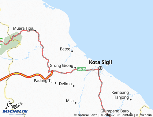 MICHELIN Dayah Baroh map - ViaMichelin