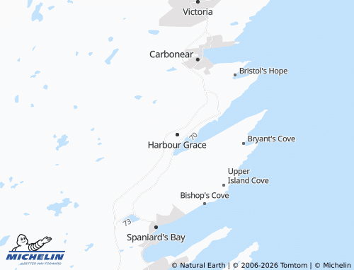 Mappa MICHELIN Harbour Grace - ViaMichelin