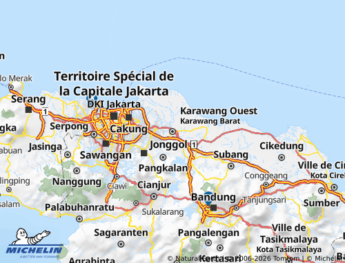 MICHELIN Karawang map - ViaMichelin