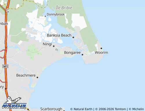 Mapa MICHELIN Sandstone Point - ViaMichelin
