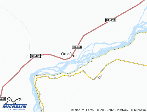 Carte MICHELIN Orocó - ViaMichelin