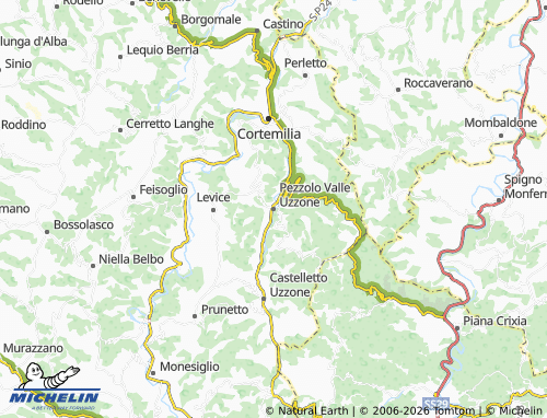 Mapa MICHELIN Pezzolo Valle Uzzone - ViaMichelin