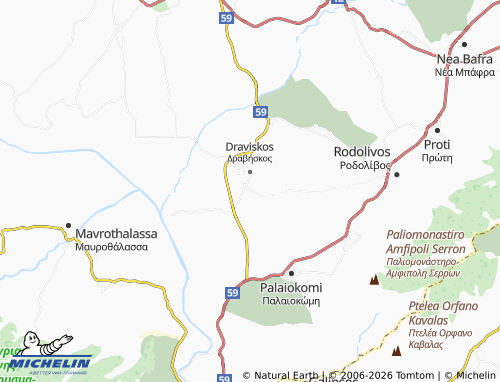 Carte MICHELIN Mavrolofos - ViaMichelin