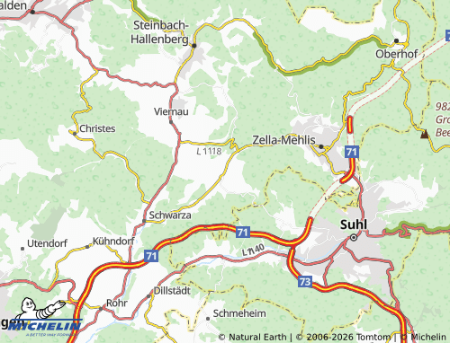 MICHELIN Benshausen map - ViaMichelin