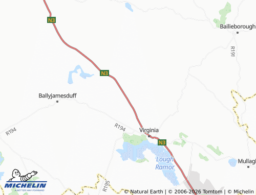 Mappa MICHELIN Lisgrey - ViaMichelin