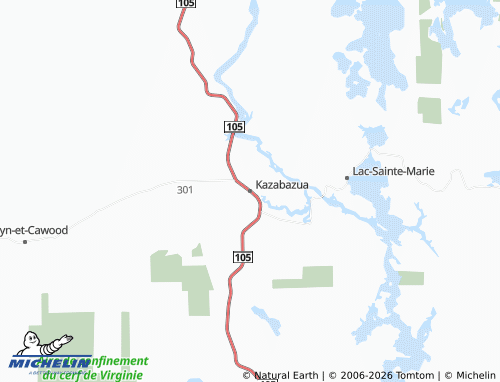 Carte MICHELIN Kazabazua - ViaMichelin