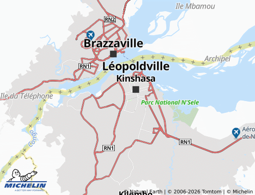 Mappa MICHELIN Lingwala - ViaMichelin