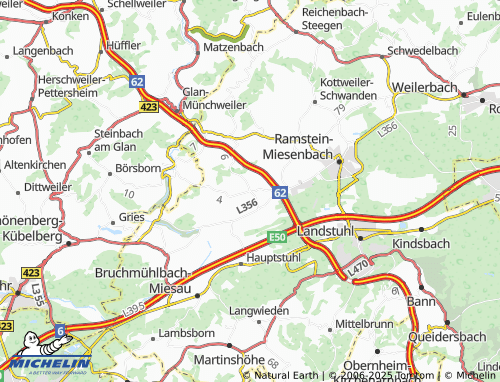 MICHELIN Katzenbach map - ViaMichelin