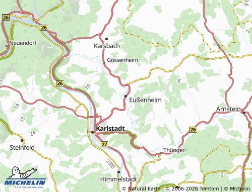 Mappa MICHELIN Eußenheim - ViaMichelin