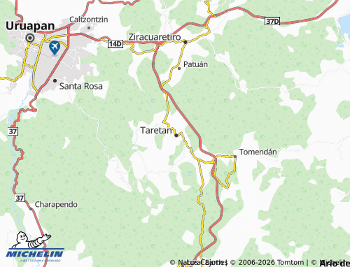 Kaart MICHELIN Obrera - ViaMichelin