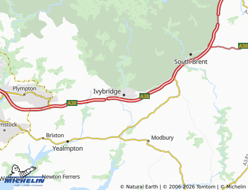 Mappa MICHELIN Ivybridge - ViaMichelin
