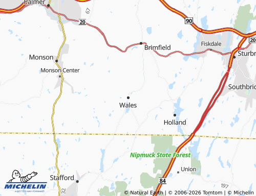 Mappa MICHELIN Wales - ViaMichelin