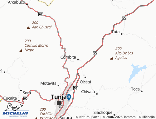Mappa MICHELIN Cómbita - ViaMichelin