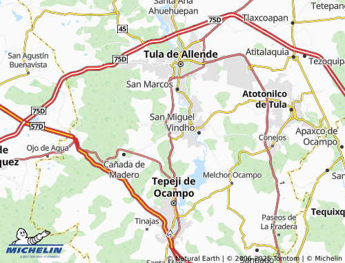 MICHELIN Santa María Ilucan map - ViaMichelin