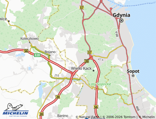 Carte MICHELIN Dąbrowa - ViaMichelin