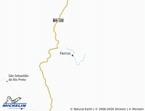 Carte MICHELIN Ferros - ViaMichelin