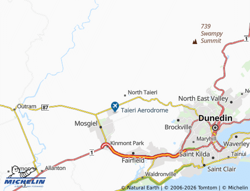Mapa MICHELIN North Taieri - ViaMichelin