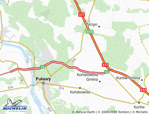 MICHELIN-Landkarte Wronów - ViaMichelin