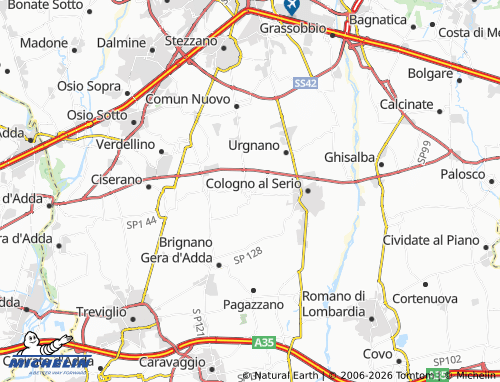 MICHELIN Spirano map - ViaMichelin