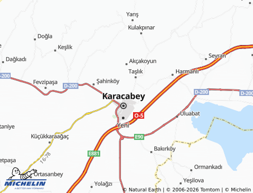 MICHELIN Mamuriyet map - ViaMichelin