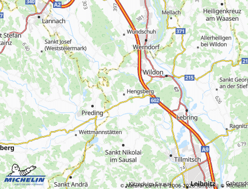 MICHELIN-Landkarte Hengsberg - ViaMichelin
