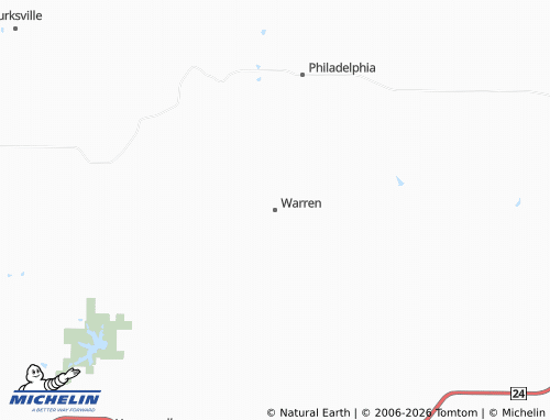 Mappa MICHELIN Warren - ViaMichelin