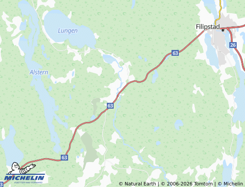 Mapa MICHELIN Brattfors - ViaMichelin