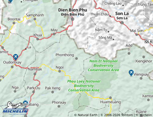 MICHELIN Phonthong map - ViaMichelin