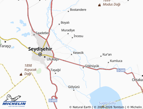 MICHELIN Kesecik map - ViaMichelin