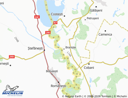 Carte MICHELIN Braniște - ViaMichelin