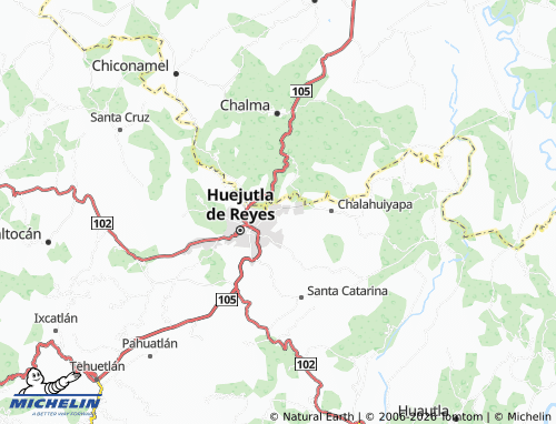 MICHELIN Tepoxtequito map - ViaMichelin