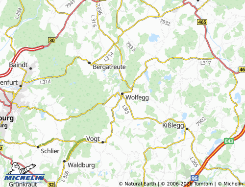 Mapa MICHELIN Wolfegg - ViaMichelin