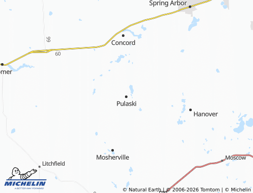 Mapa MICHELIN Pulaski - ViaMichelin
