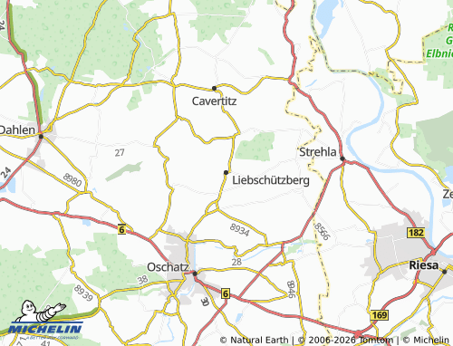 Carte MICHELIN Liebschützberg - ViaMichelin