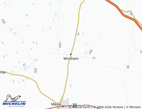 Mappa MICHELIN Wortham - ViaMichelin