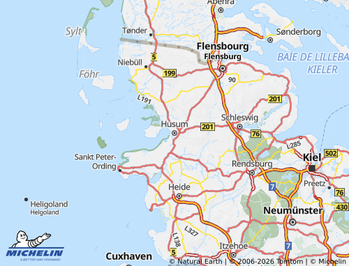 Mappa MICHELIN Frisia Settentrionale - ViaMichelin