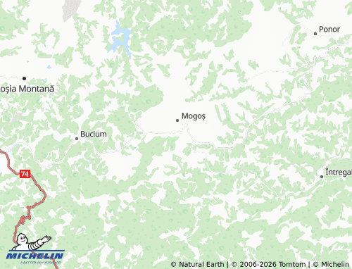 Carte MICHELIN Valea Țupilor - ViaMichelin