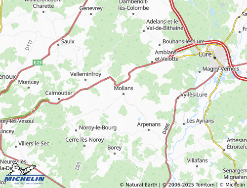 Carte MICHELIN Mollans - ViaMichelin