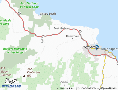 MICHELIN Moorleah map - ViaMichelin